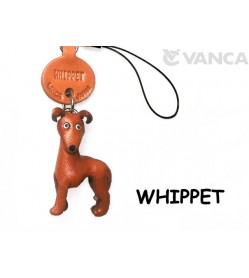 Whippet Terrier Leather Cellularphone Charm #46788