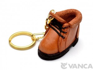 Mountain Climbing Boot Leather Keychain(L)