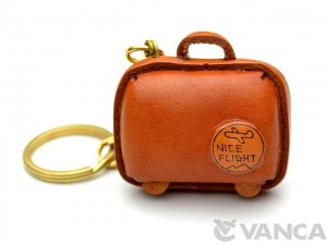 Suitcase Leather Keychain(L)
