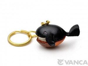 Whale Leather Keychain(L)