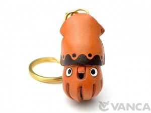 Squid Leather Keychain(L)