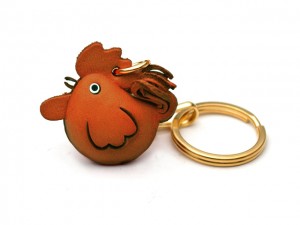 Rooster Leather Keychain (Chinese Zodiac)