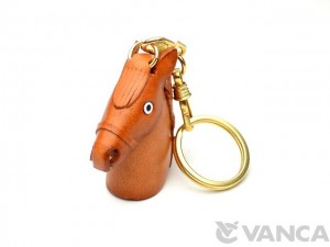Horse-head Leather Keychain(L)