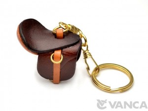 Saddle Leather Keychain(L)