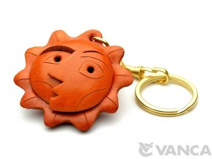 An Artistic Face Leather Keychain(L)