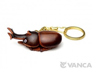 Beetle Leather Keychain(L)