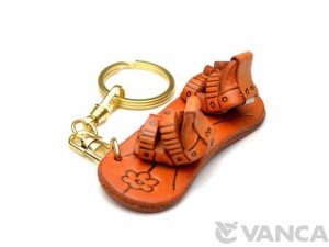 Snowboard Leather Keychain(L)