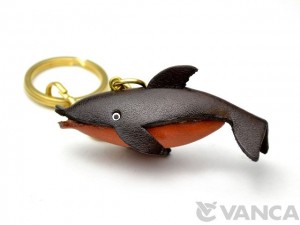 Dolphin Leather Keychain(L)