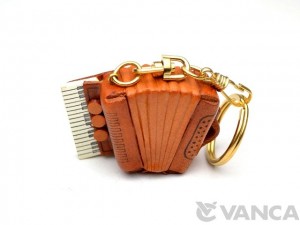 Accordion Leather Keychain(L)