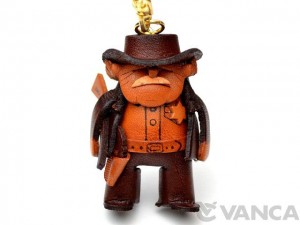 Sheriff Leather Keychain(L)