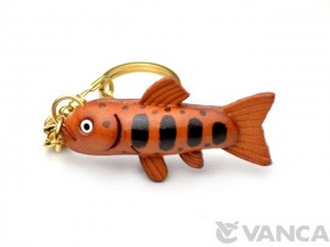 Yamame Trout Leather Keychain(L)