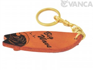 Surfboard Leather Keychain(L)