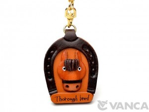 Horse Shoe Leather Keychain(L)