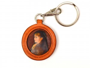 Renoir's Irene Cahen D'Anvers Leather plate Keychain