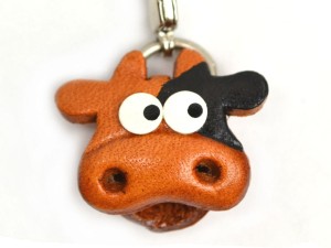 Cow(small) Leather Animal Figuine/charm Chinese Zodiac Series