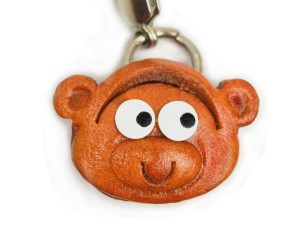 Monkey(small) Leather Animal Figuine/charm Chinese Zodiac Series