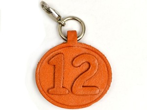 No.12 Leather Plate Birth date Series