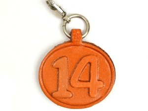 No.14 Leather Plate Birth date Series