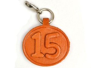 No.15 Leather Plate Birth date Series