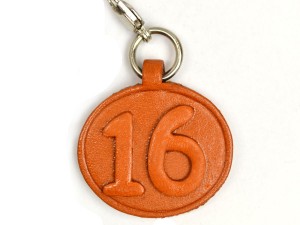No.16 Leather Plate Birth date Series