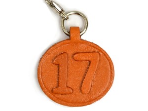 No.17 Leather Plate Birth date Series