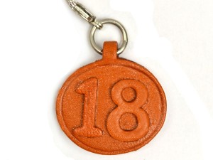 No.18 Leather Plate Birth date Series