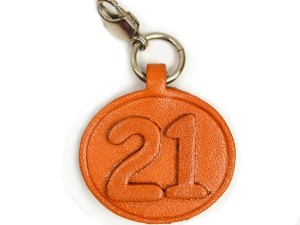 No.21 Leather Plate Birth date Series