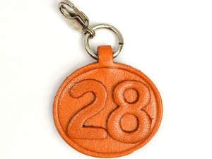 No.28 Leather Plate Birth date Series