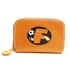 Soccer F Handmade Genuine Leather Animal Business Card Case #26169