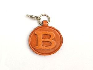 B Leather Alphabet Plate