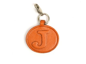 J Leather Alphabet Plate