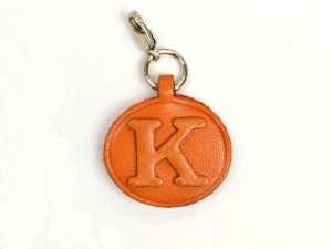 K Leather Alphabet Plate