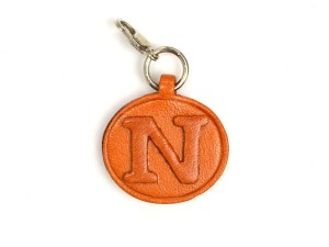 N Leather Alphabet Plate