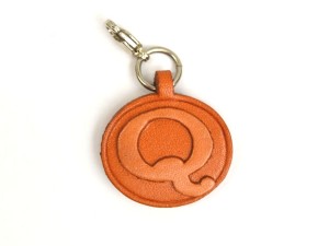 Q Leather Alphabet Plate