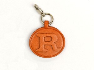 R Leather Alphabet Plate