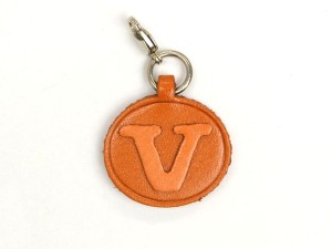 V Leather Alphabet Plate