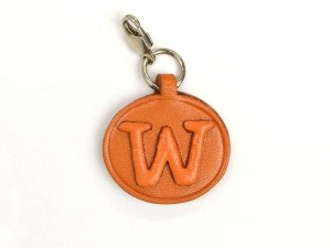 W Leather Alphabet Plate