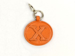 X Leather Alphabet Plate