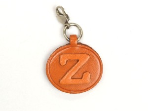 Z Leather Alphabet Plate