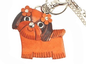 Shih tzu Handmade Leather Dog/Bag Charm