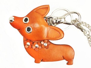 Welsh Corgi Handmade Leather Dog/Bag Charm