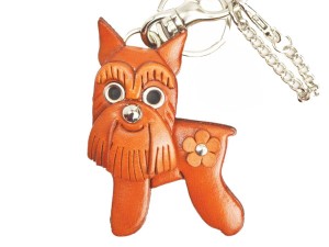 Schnauzer Handmade Leather Dog/Bag Charm