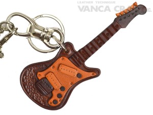 Electric Guitar Handmade Leather Goods/Bag Charm 