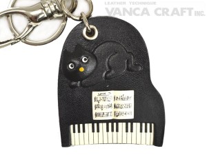 Piano Handmade Leather Goods/Bag Charm 