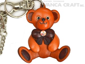 Teddy Bear Handmade Leather Goods/Bag Charm