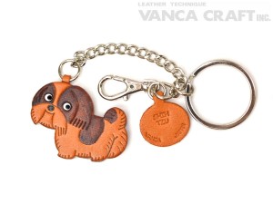 Shih Tzu Leather Ring Charm #26072