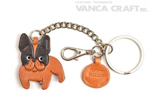 French Bulldog Leather Ring Charm #26061
