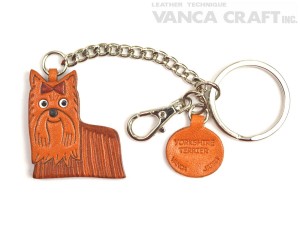 Yorkshire Terrier Leather Ring Charm #26076