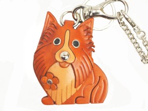 Shetland Sheepdog Leather Dog/Bag Charm