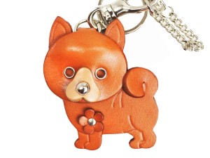 Shiba Leather Dog/Bag Charm